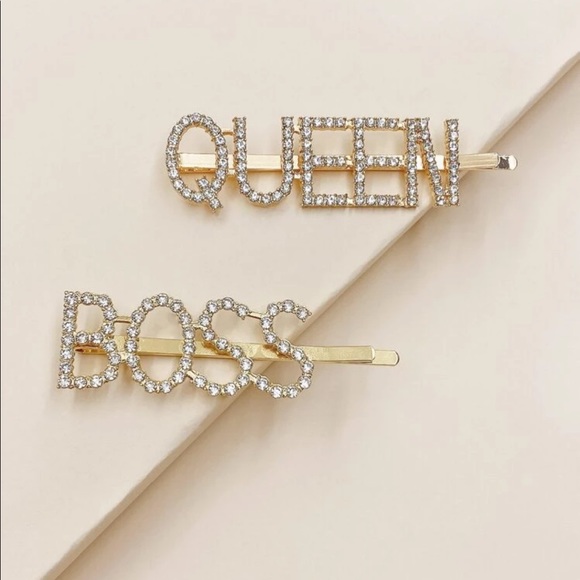 Boss Or Queen Rhinestone Hair Pin (1 Pc.) - Picture 5 of 6